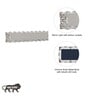 Aurion Crystal Led Mirror Wall Light With Asfour Crystals | Modern Vanity Light For Bathroom Mirror, Dressing Table & Living Room | Chrome Finish Metal Body (Inbuilt Led)