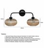 Aurora 2-Light Ribbed Glass Wall Sconce