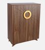 Aurora 20- Pairs 2 Door Shoe Cabinet Walnut Finish