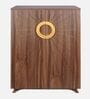 Aurora 20- Pairs 2 Door Shoe Cabinet Walnut Finish