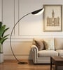 Aurora Arc Black LED Floor Lamp Tri-Color