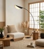 Aurora Arc Black LED Floor Lamp Tri-Color