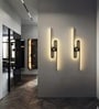 Aurora Arc Black LED Wall Sconce 3C Profile Light