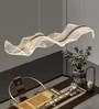 Aurora Cascade 3-LED Smart Chandelier Light 1000mm Metal Acrylic Gold Finish