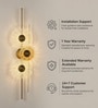 Aurora Cascade 900MM Gold Metal Glass LED Wall Sconce