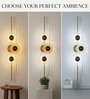 Aurora Cascade 900MM Gold Metal Glass LED Wall Sconce