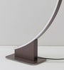 Aurora Crescent Black Tri-Color LED Standing Floor Lamp