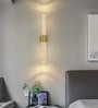 Aurora Crystal Beam 3C LED Wall Sconce Gold 600mm