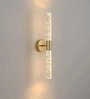 Aurora Crystal Beam 3C LED Wall Sconce Gold 600mm