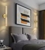 Aurora Crystal Beam 3C LED Wall Sconce Gold 600mm