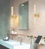 Aurora Crystal Beam 3C LED Wall Sconce Gold 600mm
