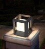 Aurora Cube Sand Black 10 Inch Outdoor LED Wall Sconce