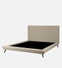 Aurora Fabric Upholstered KIng Size Bed in Beige Color