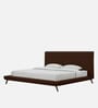 Aurora Fabric Upholstered KIng Size Bed in Brown Color