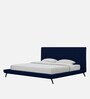 Aurora Fabric Upholstered KIng Size Bed in Navi Blue Color