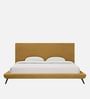 Aurora Fabric Upholstered KIng Size Bed in Yellow Color