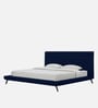 Aurora Fabric Upholstered Queen Size Bed in Blue Color