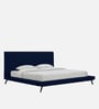 Aurora Fabric Upholstered Queen Size Bed in Blue Color