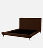 Aurora Fabric Upholstered Queen Size Bed in Brown Color