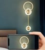 Aurora Halo 3C LED Wall Sconce Metal Acrylic Gold