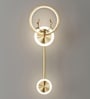 Aurora Halo 3C LED Wall Sconce Metal Acrylic Gold