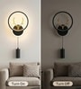 Aurora Halo Black 3C LED Wall Sconce