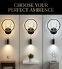 Aurora Halo Black 3C LED Wall Sconce