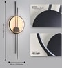 Aurora Halo Black Metal Tri-Color LED Wall Sconce