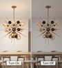 Aurora Halo Gold Glass Chandelier for Living & Dining