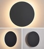 Aurora Halo Sand Black LED Wall Sconce 12W
