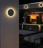 Aurora Halo Sand Black LED Wall Sconce 12W