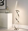 Aurora Helix Black 3-Color LED Floor Lamp