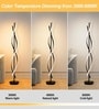 Aurora Helix Black LED Floor Lamp 60W 3 Color