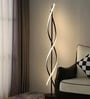 Aurora Helix Black LED Floor Lamp 60W 3 Color