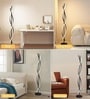 Aurora Helix Black LED Floor Lamp 60W 3 Color