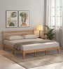Aurora Solid Wood King Size Bed In Natural Finish