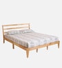 Aurora Solid Wood King Size Bed In Natural Finish
