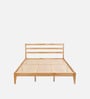 Aurora Solid Wood King Size Bed In Natural Finish