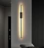 Aurora Linear Black 3C LED Wall Sconce 12W 600mm