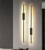 Aurora Linear Black 3C LED Wall Sconce 12W 600mm