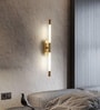 Aurora Linear Wallchiere Gold LED Sconce for Modern Interiors