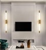Aurora Linear Wallchiere Gold LED Sconce for Modern Interiors