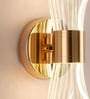 Aurora Luxe Gold Acrylic 3C LED Wall Sconce for Living Room