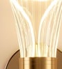 Aurora Luxe Gold Acrylic 3C LED Wall Sconce for Living Room