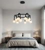 Aurora Orb Black 12-Light Modern LED Chandelier Ceiling Pendant