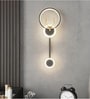 Aurora Orbit Black LED Wall Sconce with 3C Tri-Colour Light