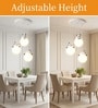 Aurora Panda Trio Pendant White Metal Acrylic Ceiling Light