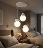 Aurora Panda Trio Pendant White Metal Acrylic Ceiling Light