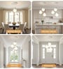 Aurora Panda Trio Pendant White Metal Acrylic Ceiling Light
