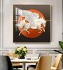 Aurora Pegasus Glass Finish Square Wall Art